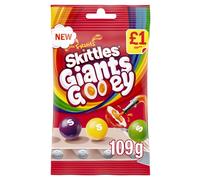 Skittles Giants Gooey Chewy Sweets FruitFlavoured Bag 109g(Pack of 14)