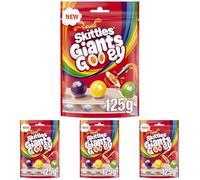 Skittles Giants Gooey Vegan Sweets Sharing Bag Candy 125g (Pack of 4)
