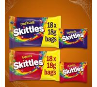 Skittles Original Fruits and Darkside Funsize Party Pack Gift Bag - 2 Pack 324g Each | Ideal for Halloween Trick & Treat Bowls, Birthday Party Treats & Office Sharing