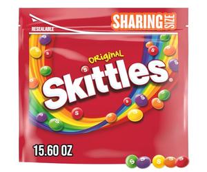 SKITTLES Original Valentine's Day Chewy Candy, Sharing Size, 15.6 oz Bag