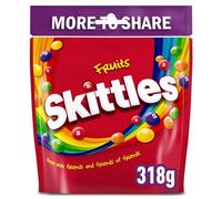 Skittles Vegan Chewy Sweets Fruit Flavoured Sharing Pouch Bag 318g