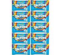 Skittles Vegan Chewy Sweets Tropical Fruit Flavoured Pouch Bag 45g (10 Pack)