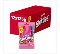 Skittles Vegan Sweets Dessert Flavoured Treat Bag 125g (Pack of 12)