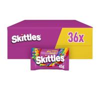Skittles Wild Berry Vegan Chewy Sweets Bags Bulk Multipack Box, 36x45g | Crisp Sugar Shell with Chewy Berry Flavoured Centre, Vegan Sweets, Trick or Treat, Halloween Sweets, Treats Multipack