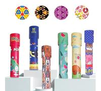 SKJAXF 6 Pcs Kaleidoscope, Halloween Classic Pass the Parcel Gifts, Medium Kaleidoscope Toys for Kids' Birthday, New Year Christmas Stuffers, Classroom Prizes