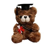 SKJAXF Graduation Bear, Perfect Graduation Gifts for Her and Him, Dark Brown Teddy Bear for University Graduation, Unique Graduation Present with Emotional Value