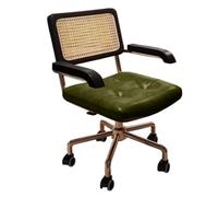 SKJDFGH Small Home Desk Chair for Gaming Writing Back-Protecting Space Saving Armrests Breathable Executive Office Chair with Wheels