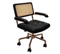 SKJDFGH Small Home Desk Chair for Gaming Writing Back-Protecting Space Saving Armrests Breathable Executive Office Chair with Wheels