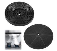 SKJJM 2 Pcs Carbon Filter for Cooker Hood 175MM for CDA SIA SIA2 CHA15, Carbon Charcoal Filter for ECA60 EVA70 EAG91 and More Active Odour Grease Filter, Active Carbon Charcoal Odour & Grease FilterA