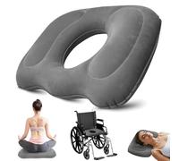 SKJJM Inflatable Donut Pillow, Hemorrhoid Cushion for Tailbone Pain Relief, Portable Hemorrhoid Pillow with Ergonomic Design for Post Surgery, Sciatica, Bedsores, Pregnancy, Home & Travel