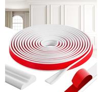 SKJJM Peel and Stick Wall Moulding Panels, 3M x 4CM Wall Molding Trim, Self-Adhesive Panel Moulding Chair Rail Molding, Flexible DIY Stick on Panelling for Walls Mirror Frames Home DIY Decorations