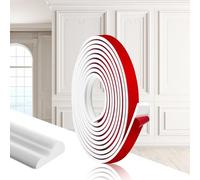 SKJJM Peel and Stick Wall Moulding Panels, 9.84ft Wall Molding Trim, Self-Adhesive Panel Moulding Chair Rail Molding, Flexible DIY Stick on Panelling for Walls Mirror Frames Home DIY Decorations
