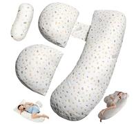 SKJJM Pregnancy Pillow for Sleeping, Wedge Memory Foam Maternity Pillow for Pregnant Women, Detachable Body Pillow, Adjustable Soft Pregnancy Pillows Support for Back, Hips, Legs, Lumbar