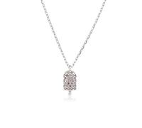 SKJUBLPG 925 Necklace Long Choker Luxury Fine Jewelry Beautiful And Versatile That Can Be Worn With Any Style Silver