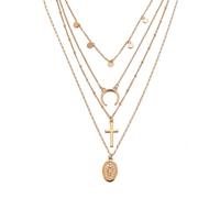 SKJUBLPG Bohemian Sequin Necklace Women Vintage Choker Multilayer Women'S Personalized Party Jewelry Ne-0174-G