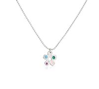 SKJUBLPG Colorful Flower Necklace, Fashionable Jewelry For Women And Girls, Beautiful Versatile Necklace That Can Be Worn Stackably 5