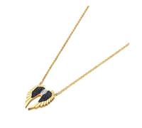 SKJUBLPG Double Wing Pendant Necklace Fashion Bohemian Style Pendant Women Fashion Necklace For Daily Wear N21198G