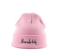 SKJUBLPG Hats Caps Skullies Beanies Beanie Beautiful Letters Outdoor Hat For Women Warm Windproof Soft Cold-Proof Can Be Matched With Any Clothes M(55-60Cm) Pink