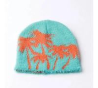 SKJUBLPG Hats Caps Skullies Beanies Beanie Coconut Tree Warm Star Ski Hat Knitted Hip Hop Dice 54Cm-60Cm Blueb