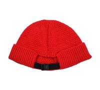 SKJUBLPG Hats Caps Skullies Beanies Beanie Mens Knitted Hat Adjustable Buckle Black Solid Color Ski Womens Head56-58Cm Red