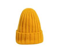 SKJUBLPG Hats Caps Skullies Beanies Beanie Women'S Hat Solid Color Knitted Red Casual Comfortable Black Men'S Darkeryellow