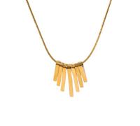 SKJUBLPG Minimalist Style Fan Necklace For Women Fine Jewelry Beautiful And Versatile That Can Be Worn With Any