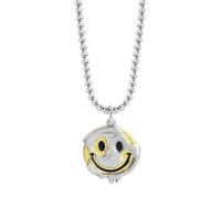 SKJUBLPG Smiling Mood Face Pendant Necklace Punk Men And Women Hip Hop Melting Smile Jewelry Accessories