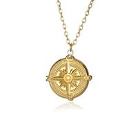 SKJUBLPG Sunflower Butterfly Heart Pendant Necklace Women'S Party Jewelry Fashion For Daily Wear N04953G-6