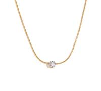 SKJUBLPG Ultra-Fine Braided Chain Mini Pendant Necklace A Beautiful, Versatile That Can Be Worn With Anything White