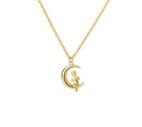 SKJUBLPG Vintage Fox Cat Pendant Necklace Women'S Party Jewelry Beautiful Versatile That Can Be Worn With Any Style N04163G-2