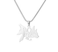 SKJUBLPG Vintage Fox Cat Pendant Necklace Women'S Party Jewelry Beautiful Versatile That Can Be Worn With Any Style N04135P-2