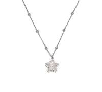 SKJUBLPG Women'S Star Pendant Necklace Jewelry, Beautiful And Versatile That Can Be Worn With Any Style Silver