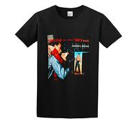 SKKCOR DYYSKE Men's Johnny Mathis Dimitri Tiomkin Wild is The Wind Front Cotton T Shirt Black L