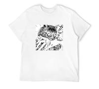 SKKCOR DYYSKE Men's My Cute Cat Tomie Junji Ito T-Shirts White S