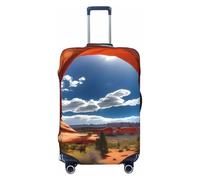 SKKNT Arches National Park-standard Print Washable Suitcase Cover Personalized Luggage Protector Travel Elastic Anti Scratch, Black, Small