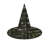 SKKNT Army Digital Camouflage Print Halloween Witch Hat Unisex Carnival Costume Accessory Cap Parties Themed Events