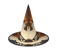 SKKNT Beautiful Eiffel Tower Paris Print Halloween Witch Hat Unisex Carnival Costume Accessory Cap Parties Themed Events