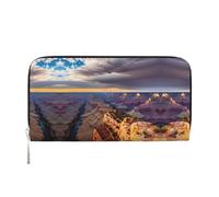 SKKNT Beauty Grand Canyon 1 Print Spacious Trendy Leather Hand Wallet Women Wallet Clutch for Casual and Travel Use, Black, One Size, Art
