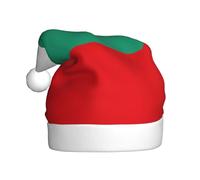 SKKNT Bulgarian Flag Print Adult Christmas Hat Festive Costumes Santa Hats Trim Ball Holiday Parties New Year
