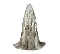 SKKNT Cute Llama Print Hooded Cloak Unisex Variety Wizard Robe Halloween Cosplay And Carnival Gothic
