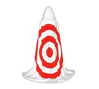 SKKNT Design Target Print Halloween Hooded Cloak Full Length Cape With Hood For Men And Women For Carnival