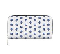 SKKNT Evil eyes Print Spacious Trendy Leather Hand Wallet Women Wallet Clutch for Casual and Travel Use, Black, One Size, Art