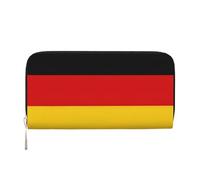 SKKNT germany flag Print Spacious Trendy Leather Hand Wallet Women Wallet Clutch for Casual and Travel Use, Black, One Size, Art