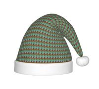 SKKNT Lavender Hot Air Balloon Print Christmas Elf Hat For Santa Xmas Holiday Festive Winter Party New Year Accessory