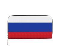 SKKNT Russian Flag Print Leather Hand Purse Purse for Women Casual and Travel Use, Black, One Size, Art, Black, One Size, Art