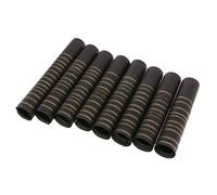 SKKWJEGE 100 PVC Wine Bottle Heat Shrink Capsules 32 mm -Black(Gold Top Strips)
