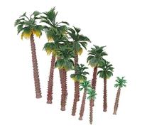 SKKWJEGE 12 Pieces Layout Model Train Palm Trees Rain Forest Scale 1:45-1:150 6-20 cm
