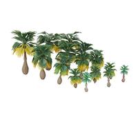 SKKWJEGE 15 Pieces Layout Model Train Palm Trees Rain Forest Scale 1:100-1:300