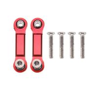 SKKWJEGE 2 Pieces RC Car Servo Rod Remote Control Vehicle Pull Rods Automotive Automobile Upgrade Spare Parts Replacement for WL Toy Red