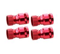 SKKWJEGE 4 Pieces Aluminium Alloy Body Shell Mount Column Hole Locator for RC Car Red, 9.0x10.8 mm